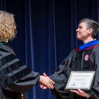 Provost Drake and Dawn M. Rutecki